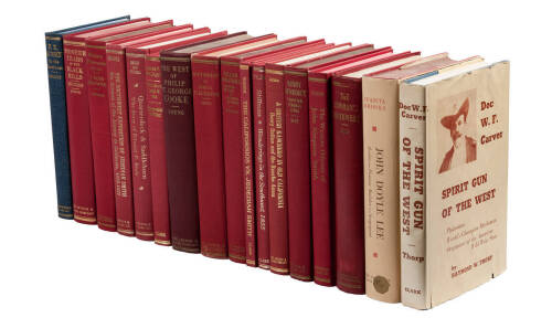 Seventeen volumes of Western Americana published by the Arthur H. Clark Co. - All from the Western Frontiersman Series