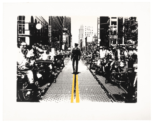 Untitled silkscreen print of 1978 Gay Freedom Day Parade