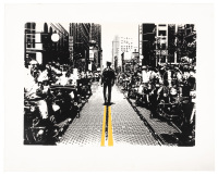 Untitled silkscreen print of 1978 Gay Freedom Day Parade