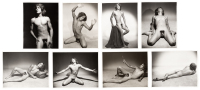 Eight photographs of model Tommy Hickson