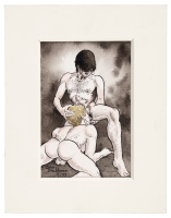 Untitled original erotic watercolor