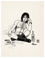 Untitled original pen and ink drawing