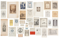 Archive of Masonic bookplates and ephemera