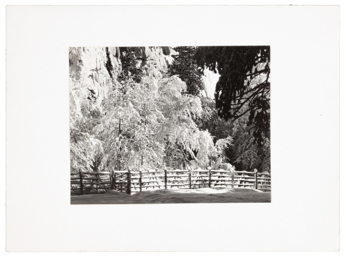 Holiday card with original Ansel Adams photograph