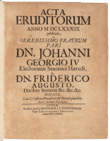 Acta Eruditorum Anno MDCLXXXIX