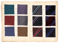 Silk swatch sample book from Lake Como