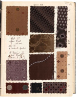 Silk swatch sample book from Lake Como