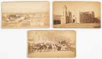 Three cabinet card photograph views of El Paso, Texas