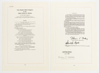 Typed letter with Bill Clinton facsimile signature and copy of Omnibus Budget Reconciliation Act of 1996