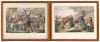Four James Gillray engravings from the Bohn edition, hand-colored - 2