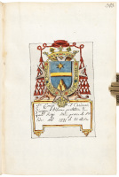 85 hand-painted armorial crests of Italian noble families