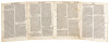 Four leaves from the "Great Bible" of 1540
