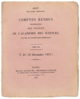 "Memoire sur la Fermentation Alcoolique" in: Comptes Rendus Hebdomadaires des Seances se L'Academie des Sciences, Tome XLV, No. 25