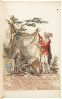 Recuil de tous les Costumes Monastiques Religieux et Militaires de toutes les Nations; Avec un Abr&eacute;g&eacute; historique et Chronologique Enrichi de notes et de planches colori&eacute;es par M. Bar. Tome 2
