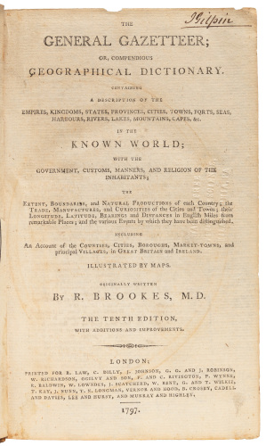 The General Gazetteer; or, Compendious Geographical Dictionary...