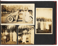 Photograph album and travel diary of road trip