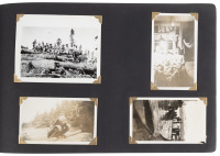 Photograph album of Raymond Cesena, logging and hunting in Alaska during World War II