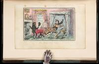 Bound volume of 20 hand-colored illustrations by Robert Cruikshank