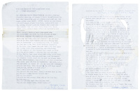 Two signed typescripts by Gregory Corso