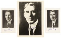 Portrait of Zane Grey - gelatin silver print with 2 half-tone reproductions