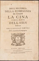 Dell' historia della Compagnia di Giesu la Cina: Terza Parte dell' Asia
