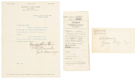 Approximately 40 letters written to Zane Grey by book publishers, fishing companies, and others with assorted ephemera