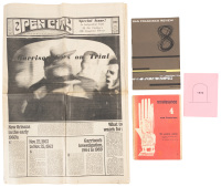 A selection of Charles Bukowski ephemera