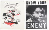 Eight screenprint anti-war posters