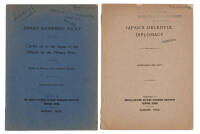 Two publications: "Japan’s Deceitful Diplomacy" and "Japan’s Aggressive Policy, Carried on in the name of the Mikado by the Military Party"