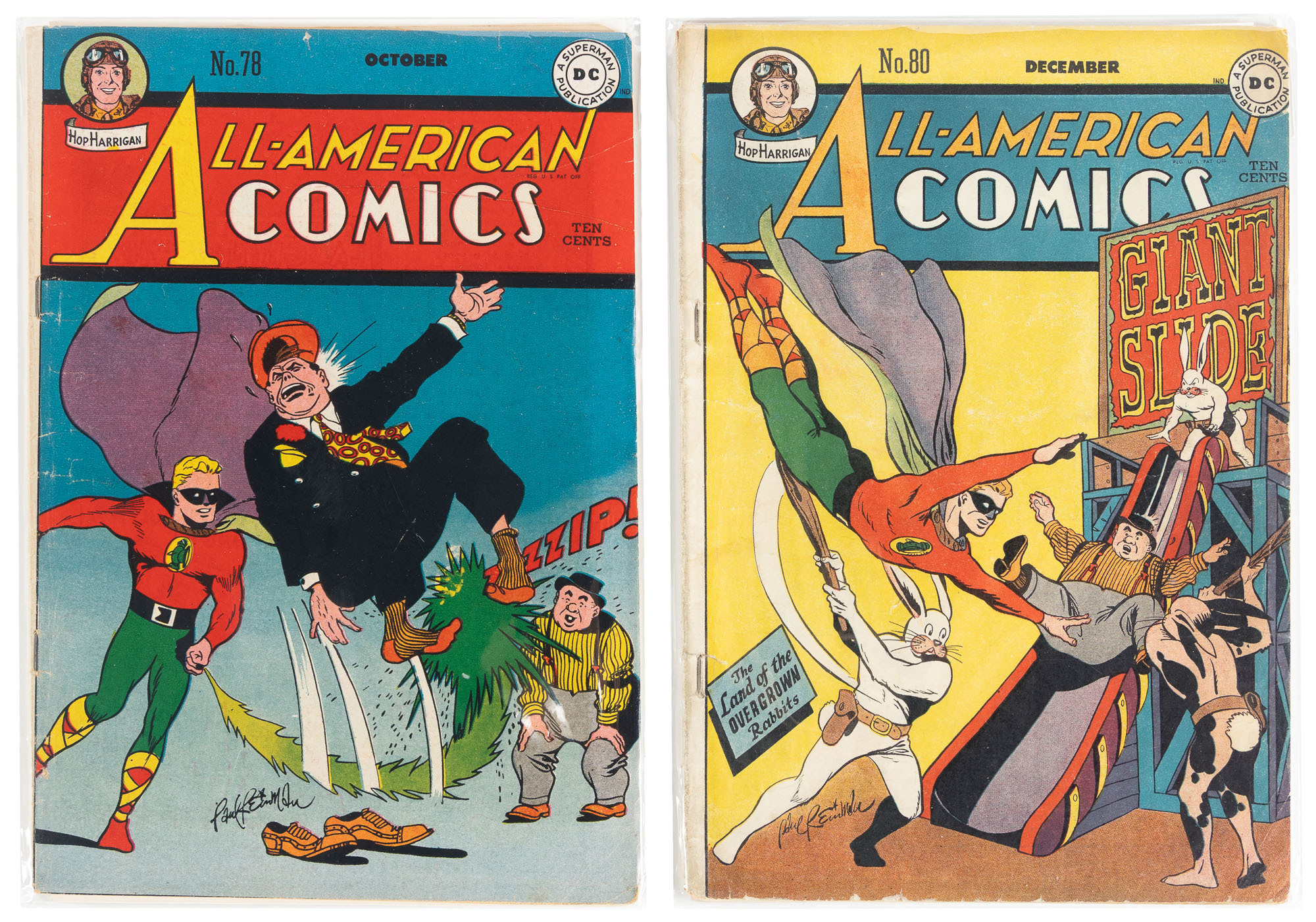 ALL-AMERICAN COMICS Nos. 78 and 80 * Lot of Two Comics
