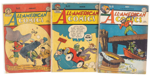 ALL-AMERICAN COMICS Nos. 81, 83, 85 * Lot of Three Comics