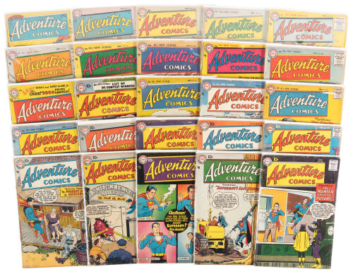 ADVENTURE COMICS Nos. 206, 211, 212, 214-216, 218, 220, 222, 226, 230-234, 236-239, 243-245, 248-250 * Lot of 25 Comics
