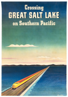 Crossing Great Salt Lake on Southern Pacific