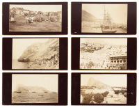 15 albumen photos mounted on cabinet cards, views of Gibraltar and Tangier