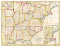 Mitchell's New Traveller's Guide Through the United States [cover title]