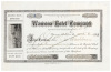 Stock certificate for the Wawona Hotel Company