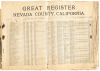 Great Register of the County of Nevada, Printed for the General Election, Tuesday, Nov. 6, 1894 - 2