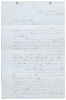 Manuscript letter regarding licenses for gold-carriers
