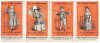 Four-panel advertisement of P.T. Barnum's performers
