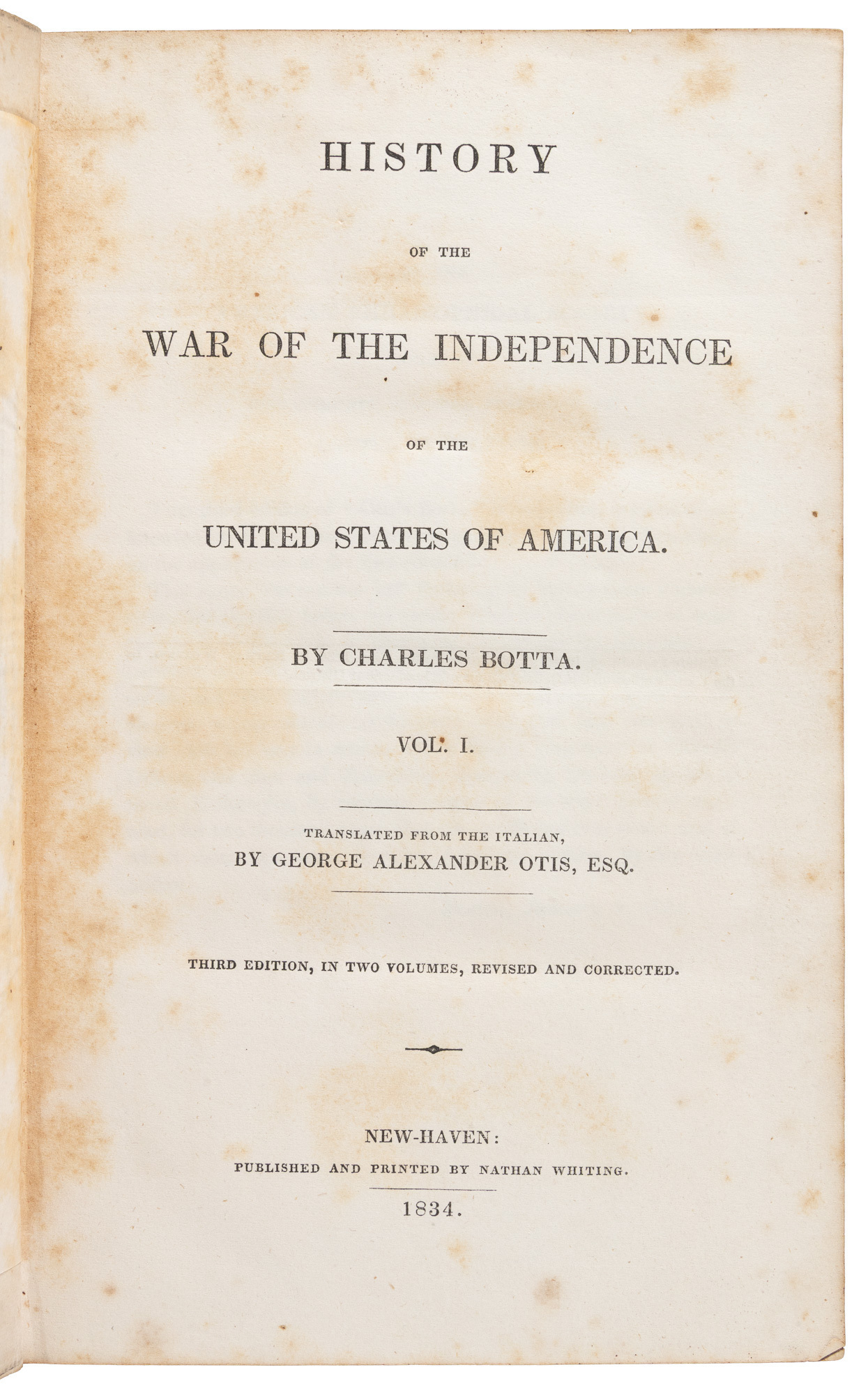 History of the War of the Independence of the United States of America