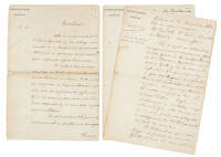 Four manuscript documents, in Spanish, regarding steamship mail transport between the United States and Cuba
