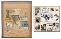 Five framed works of Morris, including one collage
