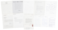 11 letters to and from curators and photographers, signed