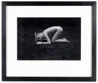 Woman Crouching Down - original photograph