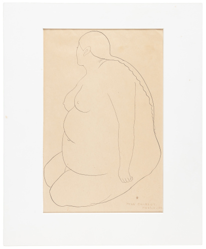 Seated Nude Woman, Mexico - gifted to Edward Weston