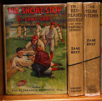 Three volumes of Zane Grey's Baseball stories