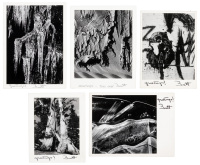 Five photographs by Brett Weston sent as greeting cards
