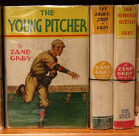 Three volumes of Zane Grey's Baseball stories