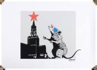 Banksy 3D Rat print from Exhibition Russia