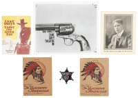 Finnish Zane Grey poster and six pieces of Zane Grey film ephemera